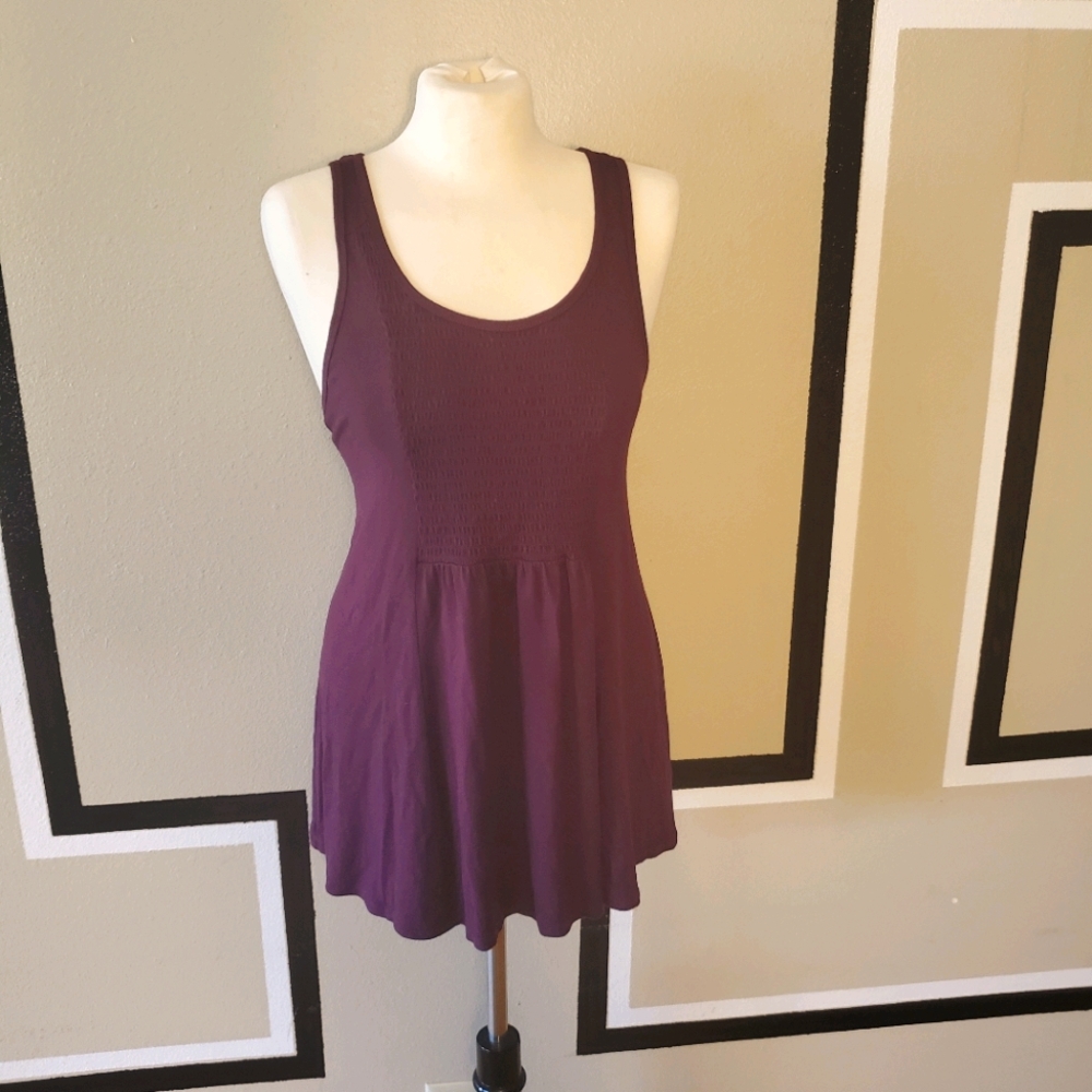 Plum boho tank